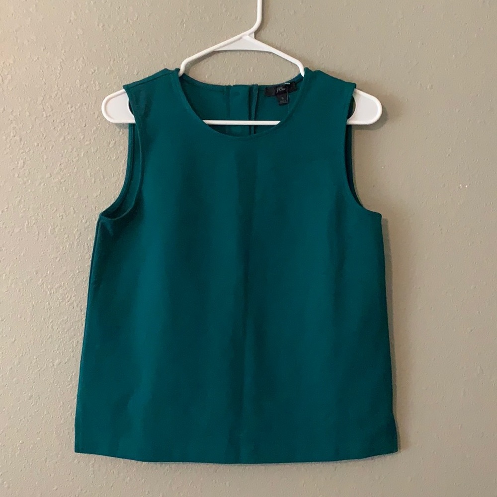 NWT j Crew jeweled button back top